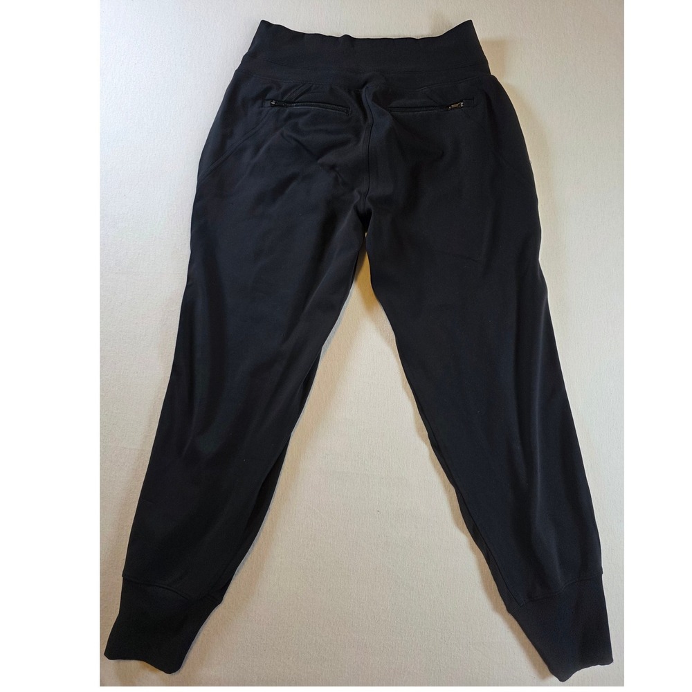 Athleta Trekkie North Joggers Women M Black Hiking Outdoor Ribbed Cuff Pants